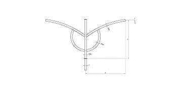 Консольный кронштейн двухрожковый К80-1,0-1,5-1-1